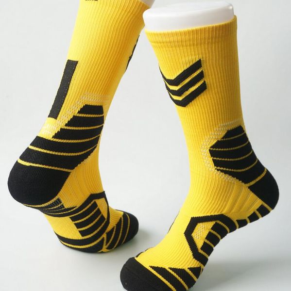 

designer basketball socks men's sports socks thick towel bottom outdoor elite sock quick-drying running socks fashion stocking, Black