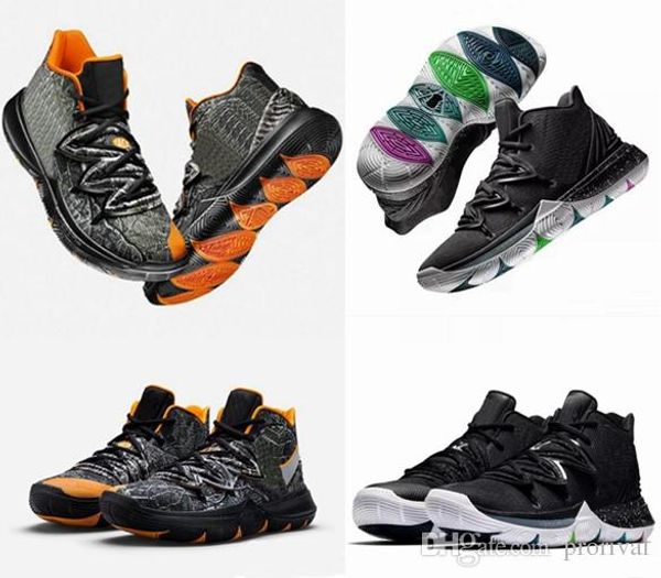 

2019 limited 5 5s v обувь баскетбол для мужчин black magic кирие chaussures спортивные кроссовки мужские кроссовки high голеностопного zapat