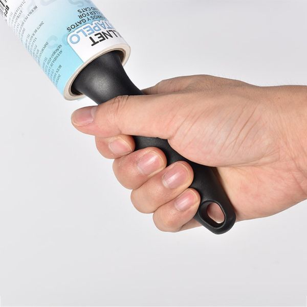 

60 sheets with handle brush dust remover clothes sticky lint roller pet dog hair fabric fluff roller cleaner