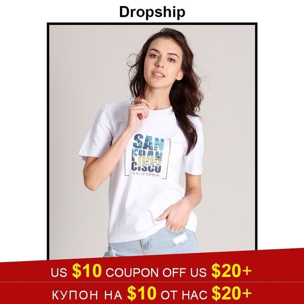 

dropship t shirt 9 style tshirt women graphic tees streetwear 2019 shirts modis womens losse summer short sleeves, White