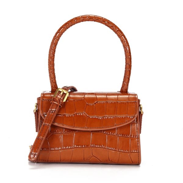 

new european and american designer luxury handbags purses crocodile-leather cowhide leather women's bag shoulder slant mini bag 9087
