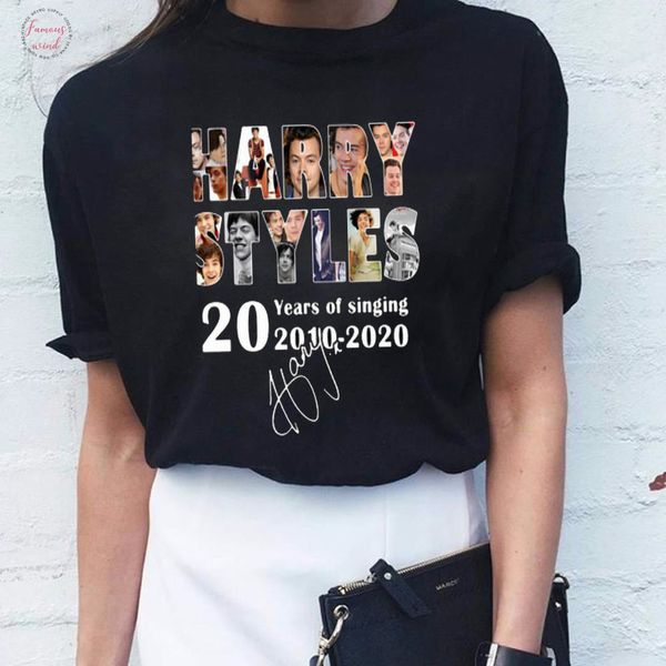 

breathable aesthetic tees shirt hipster streetwear funny hip hop loose novelty women tshirt harry styles 90s graphic tees, White