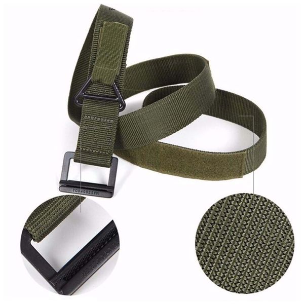 

2019 dropship belts for men women 125cm s09 4.3cm nylon combat duty rescue rigger tactical belt, Black;gray