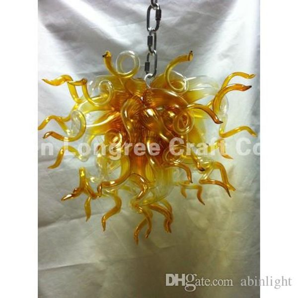 

new arrival small and amber glass chandelier 100% handmade blown glass hanging crystal chandelier pendant lamp for l lobby