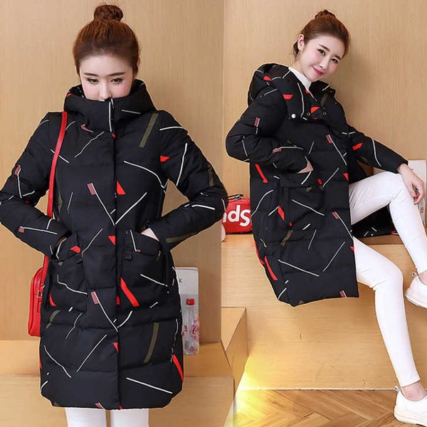 

winter jacket for women 2019 cotton-padded warm thicken hooded medium long coat women winter female parka outwear s-3xl, Black