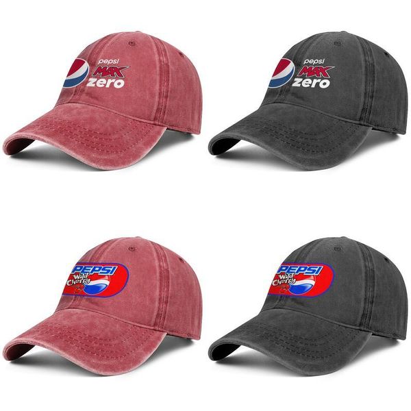 

pepsi max zero fashion baseball cap cricket custom adjustable vintage hat sports denim pepsi wild cherry logo original logo of, Blue;gray