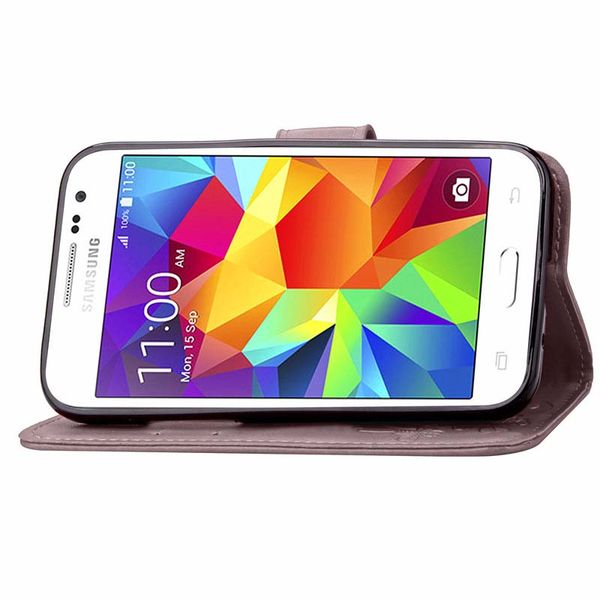 

ретро телефон дела для samsung galaxy core 2 g355h sm-g355h дело коке капа wallet флип кожаный задняя крышка с карты слоты fundas