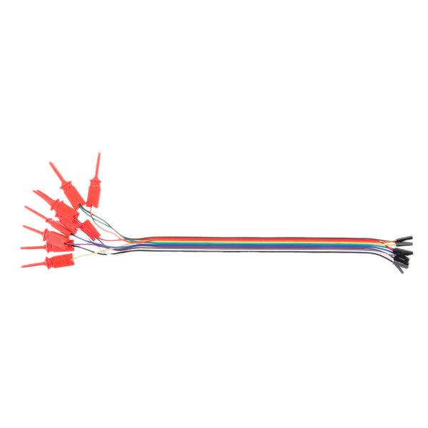 

10 channel input test hook clip + jumper cable for logic analyser nalyser test