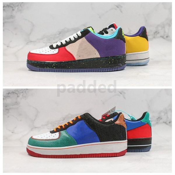 

new forces low 1 07 lv8 mens women running shoes designer what the la nyc forced air sports sneakers platform trainers size 36-45, White;red