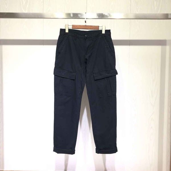 

stone island classic tide brand trousers male designer jeans casual overalls fashion wild trousers street hip hop pants casual, Blue
