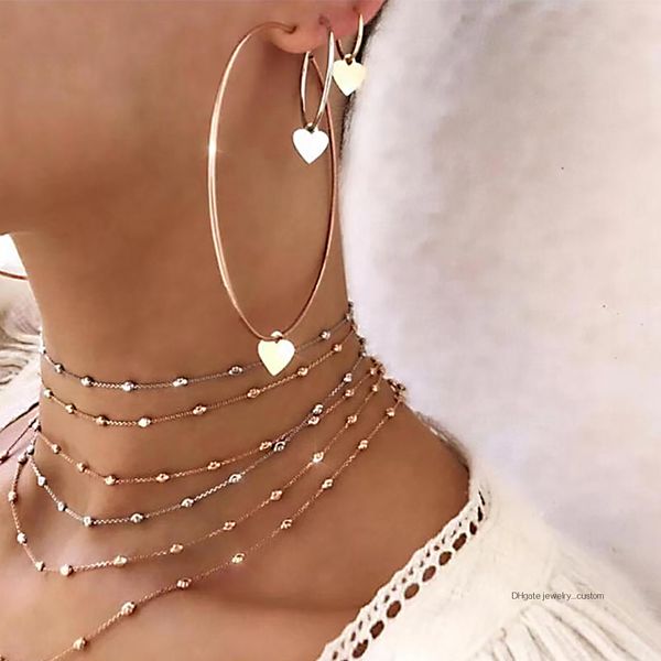 

3 шт. / компл. панк персик сердце большой круг золотой серьги стержня набор женщины мода партия свадебные украшения, аксессуары, Golden;silver