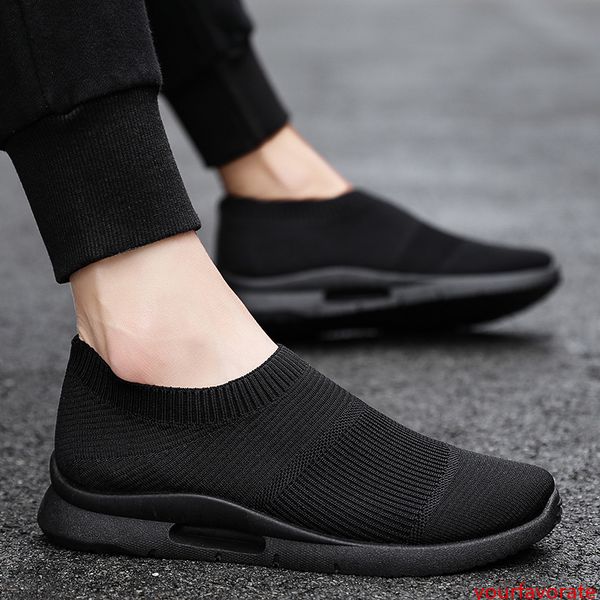 

2019 causal shoes all white black comfortable designer shoes black white fly outdoor jogging walking sneakers sports shoes size 39-44