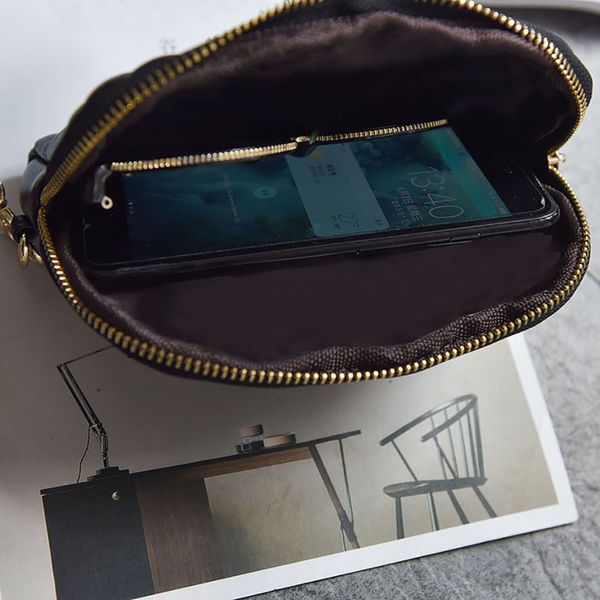 Designer-Frauen Mode Brieftasche Münze Tasche 2019 Neue Vintage Schlange Knochen Kette Handy Tasche Casual Clutch Bag Wallet Handtaschen für Frauen
