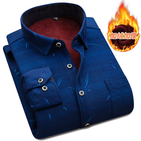 

winter fleece warm shirt men's plaid shirt slim fit male thicken casual long sleeved shirts soft dress comfortable clothes 5xl, White;black