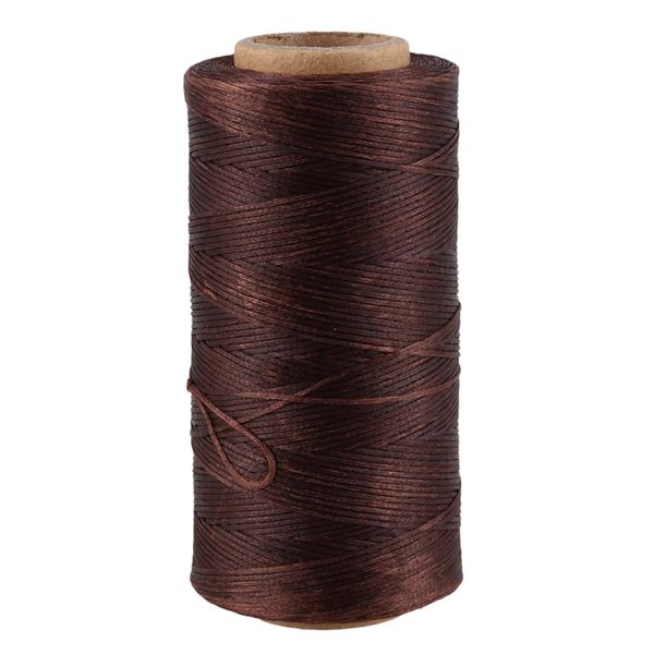 

260m 150d 1mm кожа шитье вощеная wax резьбы рука иглы шнура diy craft новый цвет: темно-русый, Black