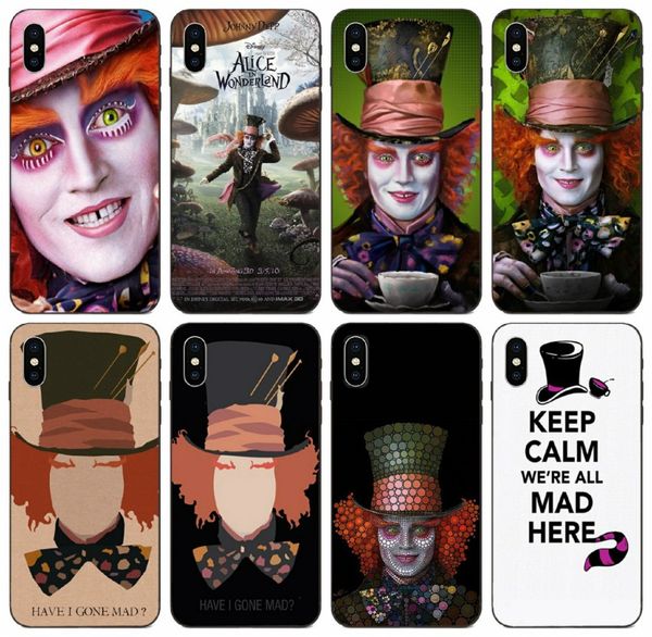 

tongtrade] mad hatter alice in wonderland case for iphone x xr xs 11 pro max 8 7 6s 5s plus samsung m20 m30 m40 huawei y7 y9 xiaomi 9 case