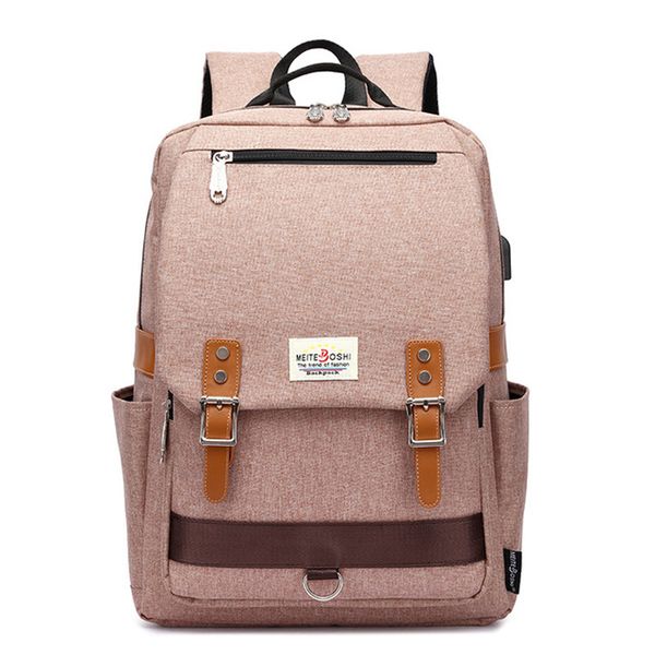 

fashion college school backpack,korean style school bags with usb charging port outdoor sports rucksack fits 15.6 inch laptop