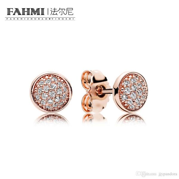 

pandora 100% 925 стерлингового серебра 1: 1 оригинал аутентичные 280726cz темперамент моды гламурный ретро серьги стержня венчания женщины ю, Golden;silver