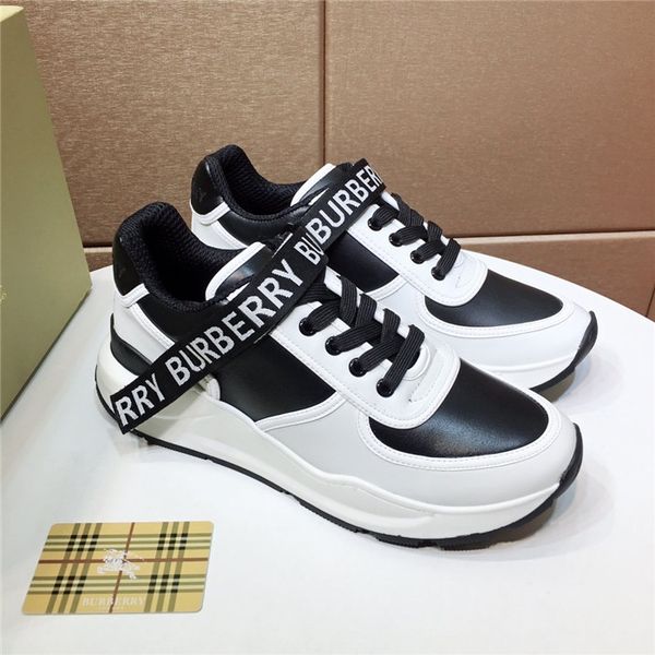

fashion platform leopard stitching leather men's sneakers luxury design wild casual men's shoes size 39-45 02, Black