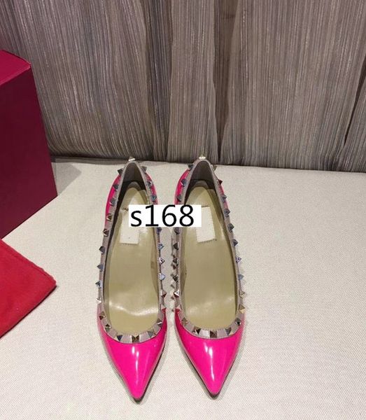

designer pointed studs high heels rivets sandals women shoes valentine high-heeled shoes 8.5cm size 39, Black
