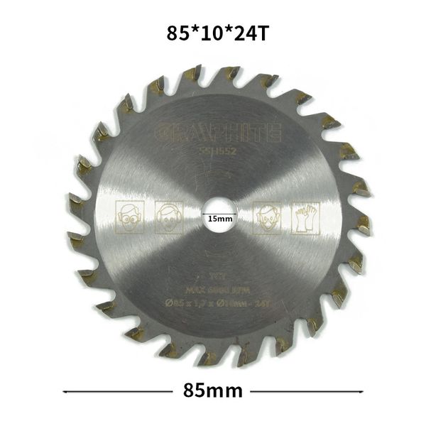 

carbide small circular saw blade 85*10*24t metal plastic cutting blade