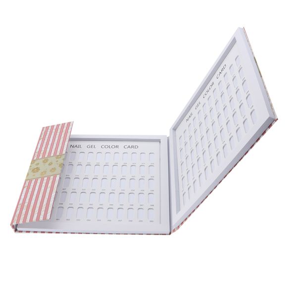 

professional 120 colors nail gel polish colors display chart nail polishes reference card board nail art salon set