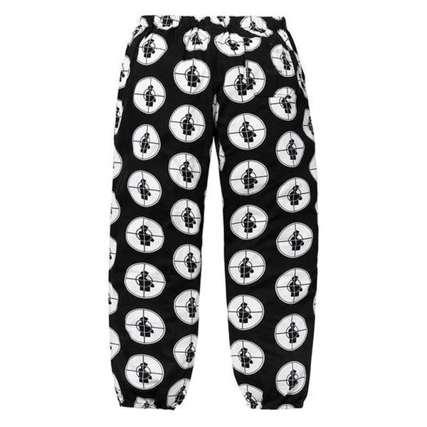 

18ss box logo x undercover skate pants week4 public enemy мужчины женщины повседневные свободные брюки уличные спортивные брюки спортивные б, Black