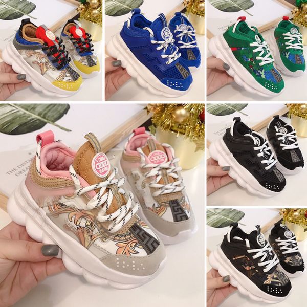 

laceless 2018 platinum kids designer shoes grey white rainbow infant & children brand sports shoes toddler trainer big boy and girl sneaker, Black