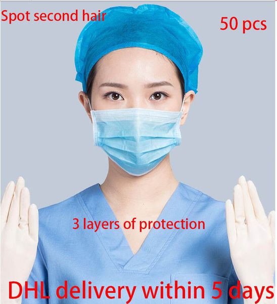 

одноразовые маски spot 3 слоя дышащей защитной маски для лица n95 ffp2 mask safety protection доставка dhl! пятно в считанные секунды