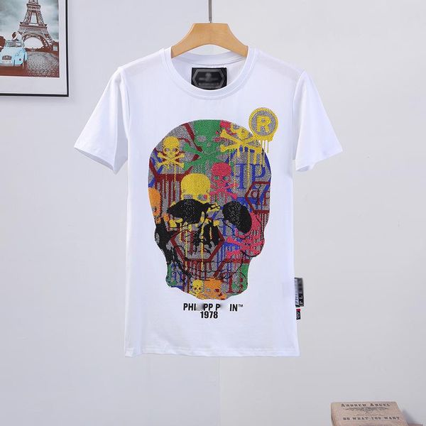 

spring's floral skull t-shirt with round neck. physical strength. cotton blend, size m-3xl tee hoodies yy09, Black;brown