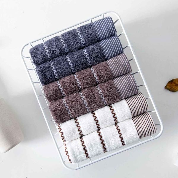 

stripe soft towel absorbent face towel pattern print cotton washcloth hair towels bathroom body face hand washer