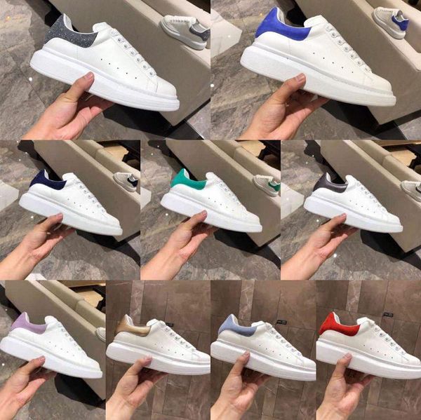 

fashion designer women shoe 3m reflective white leather casual shoes girl men comfortable flat sneakers size 36-45 with box, Black