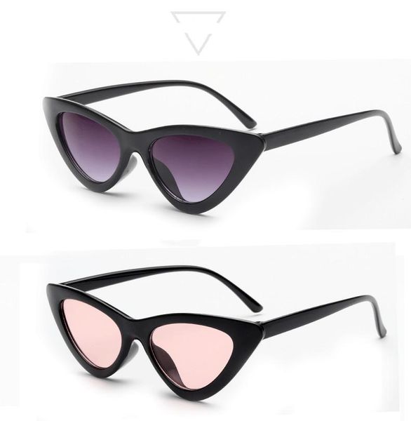 

ladies cat eye sunglasses 2019 women brand design small frame cat eyewear water drop shape sunglasses female 3265, White;black
