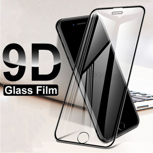 

9D Tempered Glass for IPhone 11/11Pro/11 ProMax X/Xs XR XSMax 7P/8P 7/8 Anti-Scrath Screen Protector Full-Screen HD Glass Film
