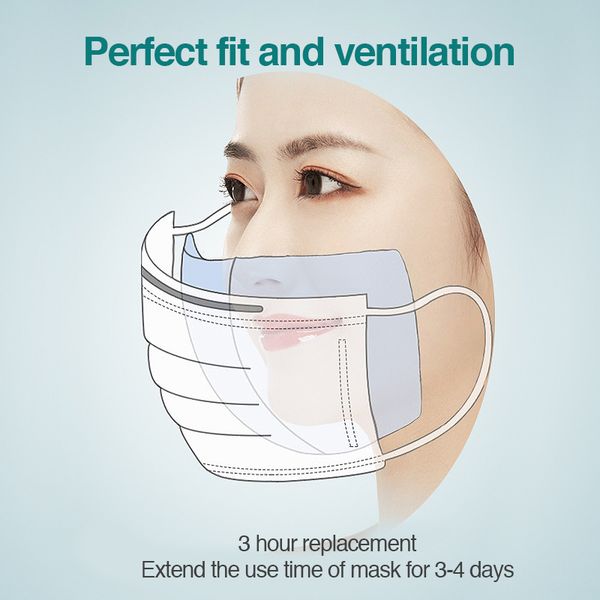 

100 pieces korean respirator filter disposable pad anti-virus corona smoke prevention suitable for n95 kn95 kf94 mask