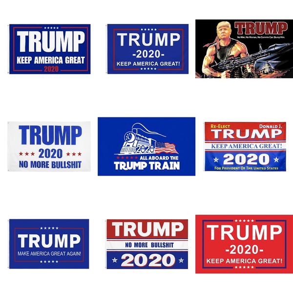 

10 1pcs trump 2020 flag president election keep america great again flags 3x5 ft support banner 150*90cm home decoration #799