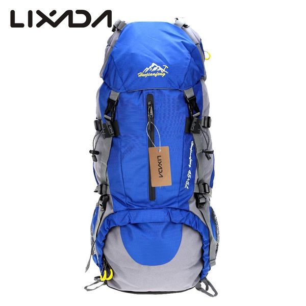

lixada 50l camping bags waterproof outdoor sport hiking trekking travel backpack pack mountaineering knapsack with rain cover