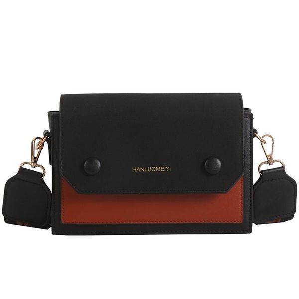 

женская мода универсальный малый квадрат сумка одного плеча сумки широкий ремень закрылков сумки конструктора @ 12