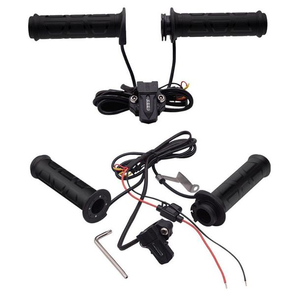

motorcycle handlebar heated grips handle winter warm handlebars