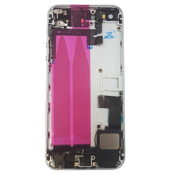 

10pcs for iphone 5 5g 5s back middle frame chassis full housing assembly battery cover door rear with flex cable