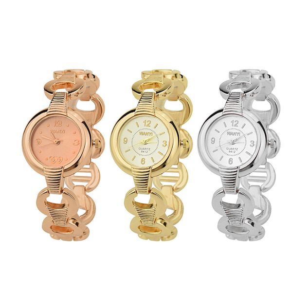 

selling brand watch ccq women's diamond bracelet watch analog quartz sports gift 2019, Slivery;brown