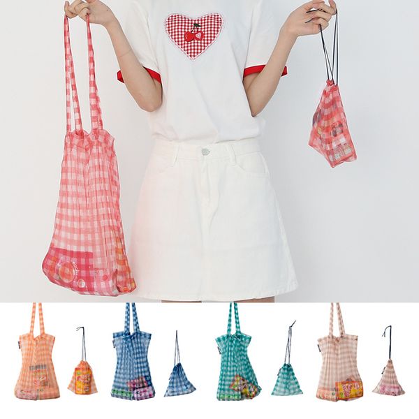 

hand carry pouch lattice gauze new style single shoulder bag simplicity wild joker student female bags factory direct selling 10 5yy p1