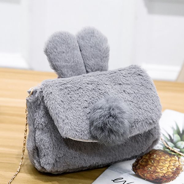 

мода hairball уши женские сумки простой сплошной цвет одно плечо сумки посыльного досуг дорожные сумки дамы #zb