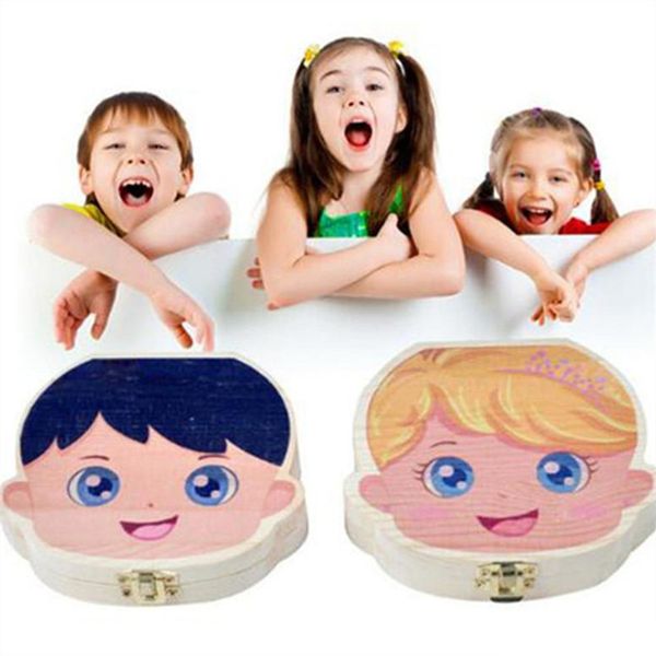

colored painting baby tooth box storage for children save milk teeth boys girls image wood organizer deciduous teeth boxes creative gift ins