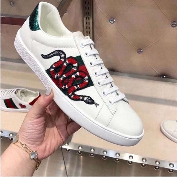 

the latest gg womens shoes luxury genuine leather fashion white womens casual shoes real leather quality comfortable breathable sneakes, Black