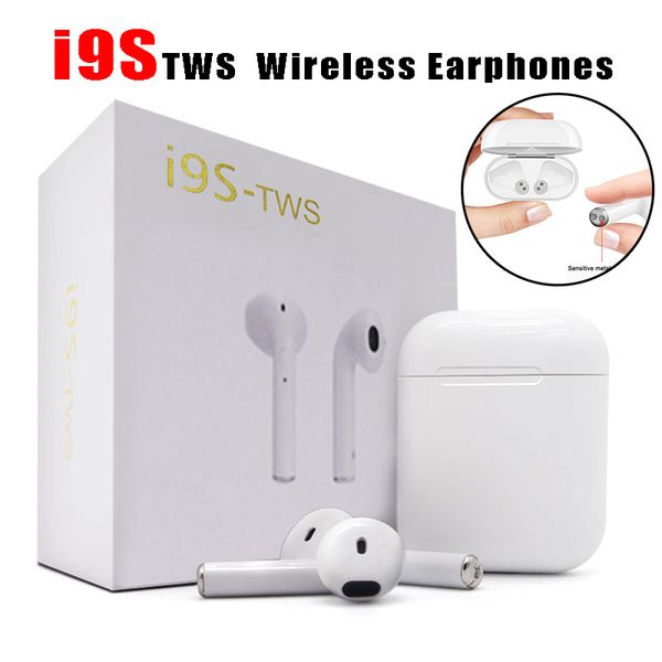 

New i9 tw mini bluetooth earphone wirele headphone for xiaomi iphone android with ilicone protector ca e anti lo t rope