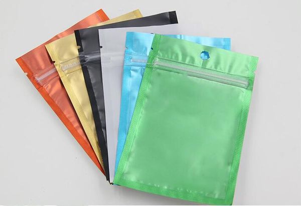 

dhl colored resealable ziplock bag clear front with aluminum foil back plastic packing pouch for food storage