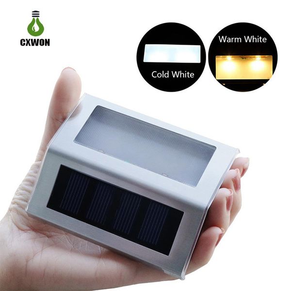 Portátil 3 leds Sensor Solar Wall Light Auto plataforma Solar Luzes de trabalho Bom para Jardim Passo Stair