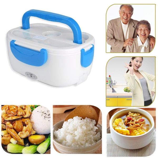 

электрическое отопление lunch box с spoon food container авто еды риса контейнер грелка для школы office для дома посуда столовая