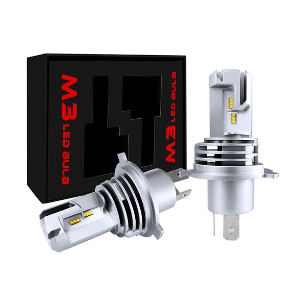 

1 pair h4 m3 60w 10000lm 6500k mini daytime running lights headlight driving bulb car led head light